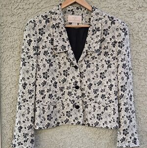Pat Argenti Vintage Floral Blazer